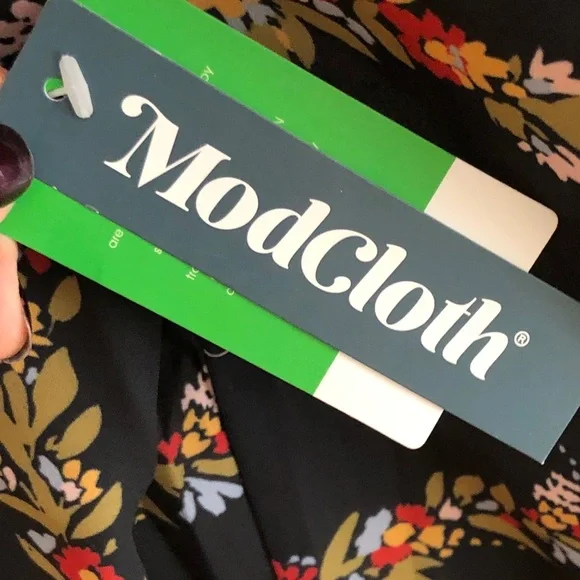 ModCloth Floral Kimono/ Jacket 3/4 Length Sleeve Semi-sheer Lightweight Stylish - Picture 7 of 9